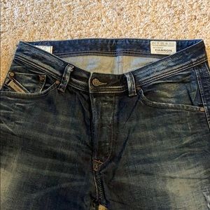 Diesel Darron Regular Slim Tapered Dark Wash Jeans